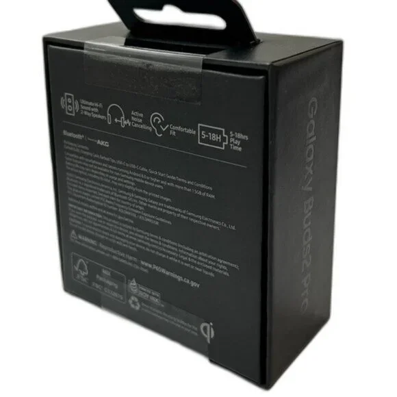 Samsung Galaxy Buds2 Pro Phantom Black True Wireless Bluetooth Earbuds - Picture 4 of 8